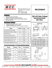 MCCD2004S datasheet pdf MCC