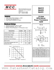 MJ431 datasheet pdf MCC