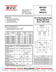 MP352 datasheet pdf MCC