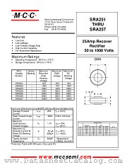 SRA251 datasheet pdf MCC