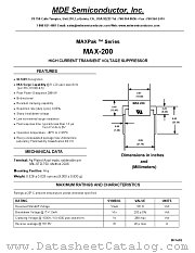 MAX-200 datasheet pdf MDE Semiconductor