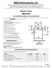 MAX-370 datasheet pdf MDE Semiconductor