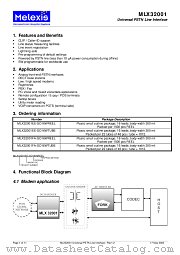 MLX32001FA-SO16WREEL datasheet pdf Melexis