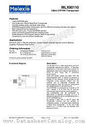 MLX90110 datasheet pdf Melexis