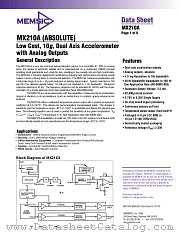 MX210AC datasheet pdf MEMSIC