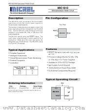 MIC1810U datasheet pdf Micrel Semiconductor