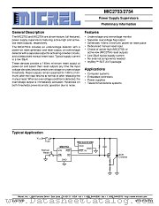 MIC2753-TBM5UDT datasheet pdf Micrel Semiconductor