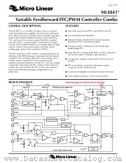 ML4841CP datasheet pdf Micro Linear