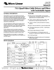 ML6429CS-1 datasheet pdf Micro Linear