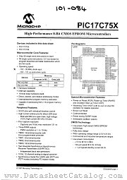 PIC17LC756A-08I_P datasheet pdf Microchip