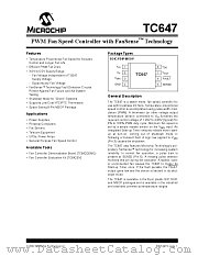 TC647VOATR datasheet pdf Microchip