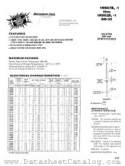 1N964B-1 datasheet pdf Microsemi