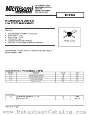 MRF555 datasheet pdf Microsemi