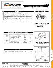 SD1474 datasheet pdf Microsemi