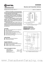 ACE9020B datasheet pdf Mitel Semiconductor