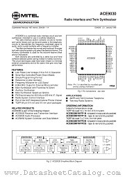 ACE9030M datasheet pdf Mitel Semiconductor