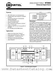 MT8985AC datasheet pdf Mitel Semiconductor