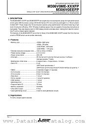 M306V0E6-FS datasheet pdf Mitsubishi Electric Corporation