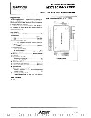 M37120M6-XXXFP datasheet pdf Mitsubishi Electric Corporation