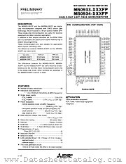 M50934-XXXFP datasheet pdf Mitsubishi Electric Corporation