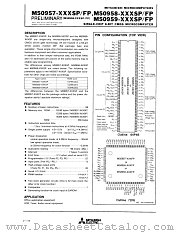 M50958-XXXFP datasheet pdf Mitsubishi Electric Corporation