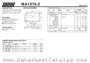 MA1072-2 datasheet pdf Mitsubishi Electric Corporation