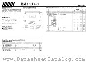 MA114-1 datasheet pdf Mitsubishi Electric Corporation