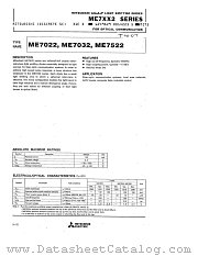 ME7032 datasheet pdf Mitsubishi Electric Corporation