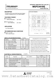 MGFC4419 datasheet pdf Mitsubishi Electric Corporation