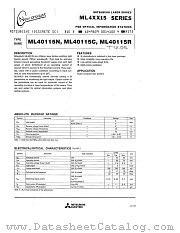 ML40115R datasheet pdf Mitsubishi Electric Corporation
