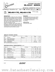 ML40117C datasheet pdf Mitsubishi Electric Corporation
