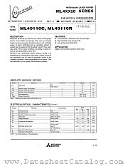 ML4011R datasheet pdf Mitsubishi Electric Corporation
