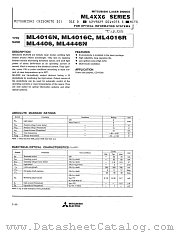 ML4016C datasheet pdf Mitsubishi Electric Corporation
