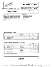 ML4708N datasheet pdf Mitsubishi Electric Corporation