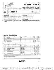 ML6706N datasheet pdf Mitsubishi Electric Corporation