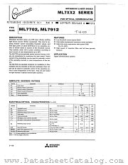 ML7702 datasheet pdf Mitsubishi Electric Corporation