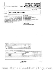 PD7006 datasheet pdf Mitsubishi Electric Corporation