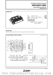 QM200DY-HBK datasheet pdf Mitsubishi Electric Corporation