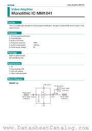 MM1041XS datasheet pdf Mitsumi Electric
