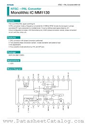 MM1130XD datasheet pdf Mitsumi Electric