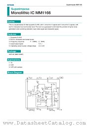 MM1166XF datasheet pdf Mitsumi Electric