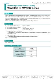 MM1210XF datasheet pdf Mitsumi Electric