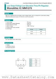 MM1270ZN datasheet pdf Mitsumi Electric