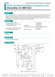 MM1333 datasheet pdf Mitsumi Electric
