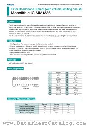 MM1336DF datasheet pdf Mitsumi Electric
