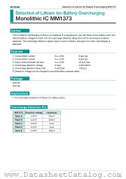 MM1373D datasheet pdf Mitsumi Electric