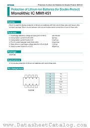 MM1451 datasheet pdf Mitsumi Electric