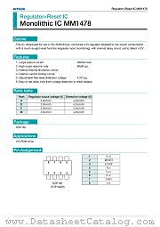 MM1478D datasheet pdf Mitsumi Electric