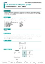 MM3002 datasheet pdf Mitsumi Electric