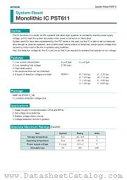 PST611UM datasheet pdf Mitsumi Electric
